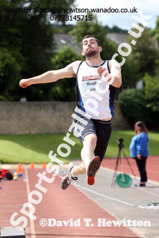 Senior mens long jump, EAP International Combined Events, Hexham Northumberland. Photo: David T. Hewitson/Sports for All Pics
